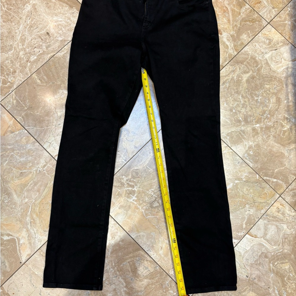 NYDJ black stretch jeans 16
